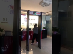infrared Body Temperature checking scanner Walk Through Metal Detector gate for hospital public area