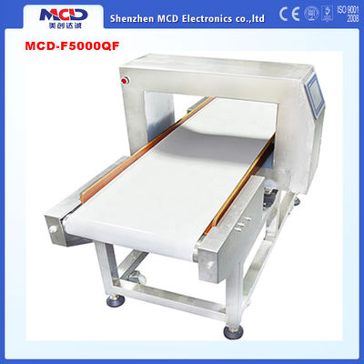 Máy dò kim loại thực phẩm bằng băng tải sóng điện từ với chuông báo động cho ngành công nghiệp thực phẩm