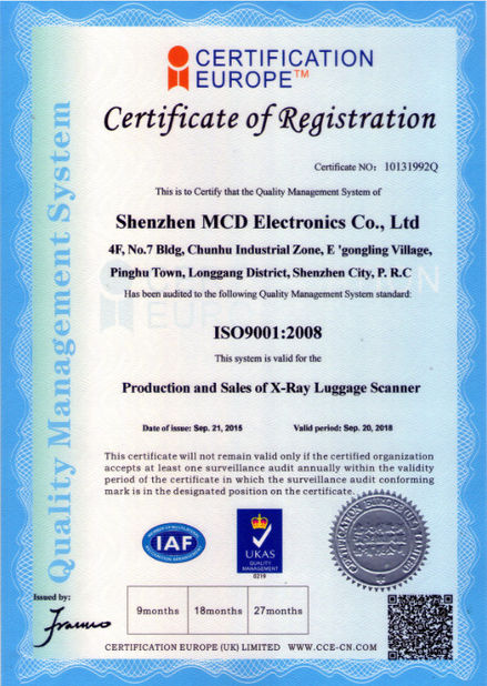 Trung Quốc Shenzhen MCD Electronics Co., Ltd. Chứng chỉ